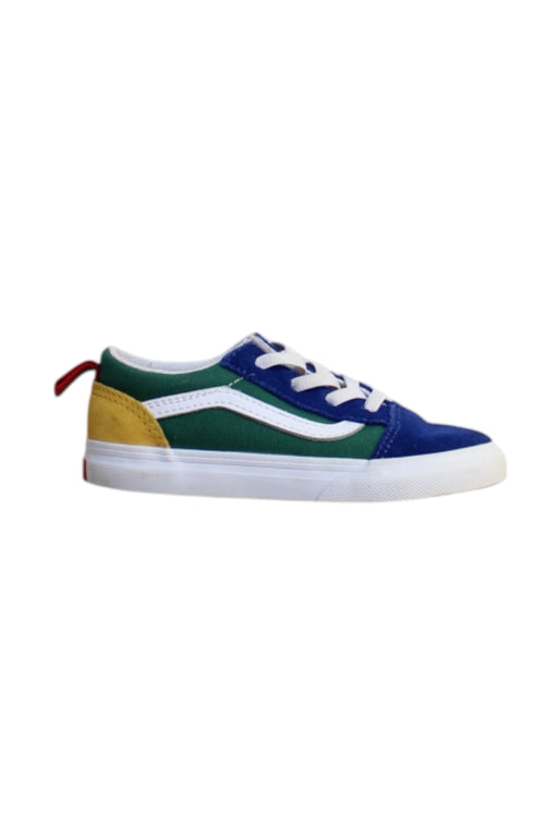 A Multicolour Sneakers from Vans in size 4T for boy. (Front View)