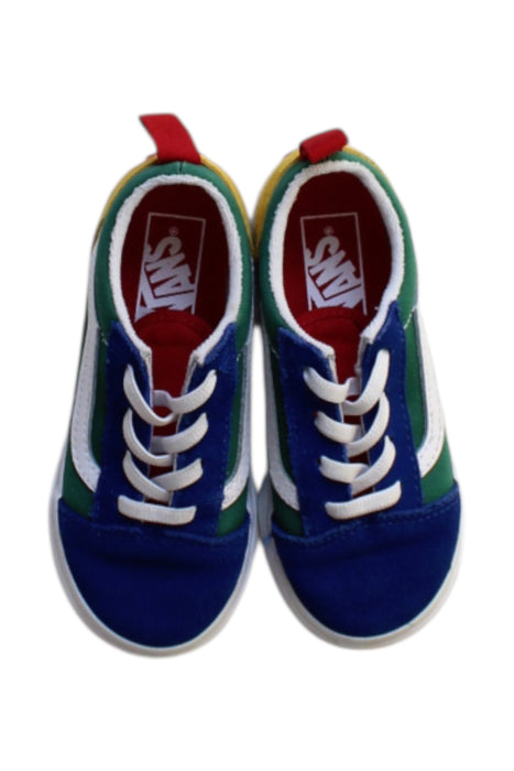 A Multicolour Sneakers from Vans in size 4T for boy. (Back View)