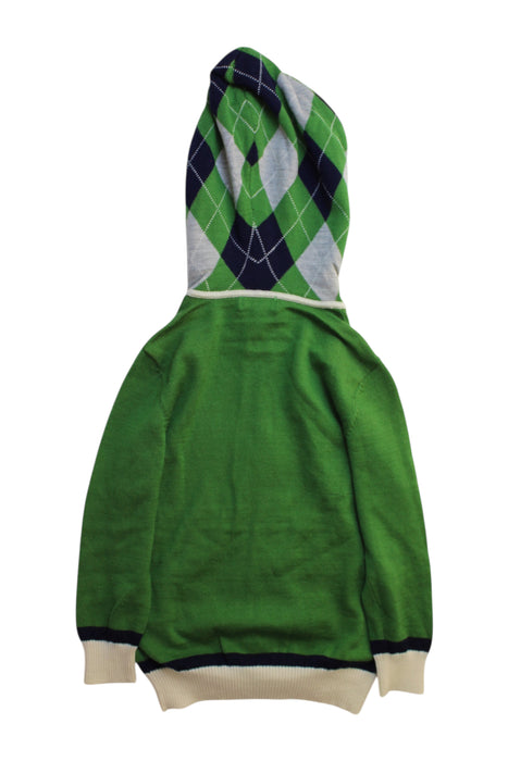 A Green Hooded Sweatshirts from Nicholas & Bears in size 4T for boy. (Back View)
