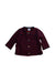 A Navy Cardigans from Petit Bateau in size 3-6M for girl. (Front View)