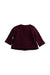 A Navy Cardigans from Petit Bateau in size 3-6M for girl. (Back View)
