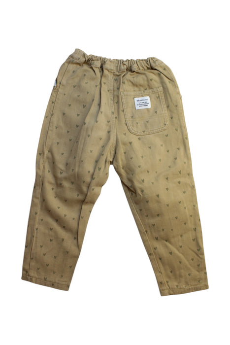 A Beige Casual Pants from BEAMS in size 4T for girl. (Back View)