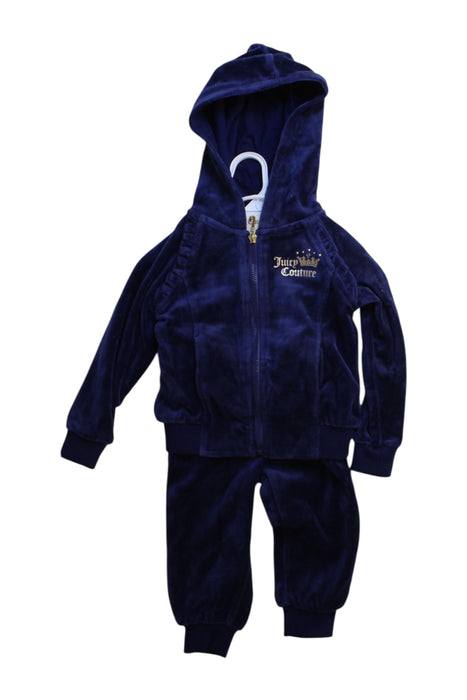 A Navy Pants Sets from Juicy Couture in size 6-12M for girl. (Front View)
