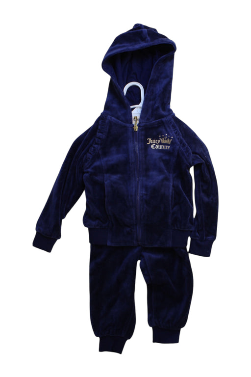 A Navy Pants Sets from Juicy Couture in size 6-12M for girl. (Front View)