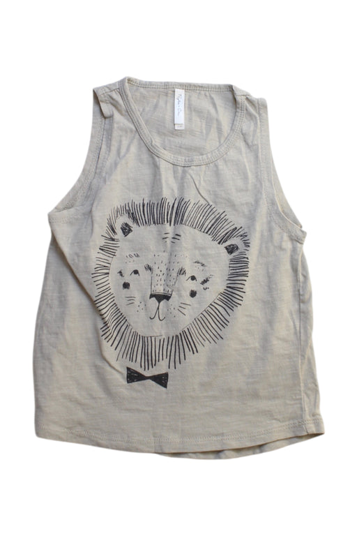 A Beige Sleeveless Tops from Rylee + Cru in size 3T for girl. (Front View)