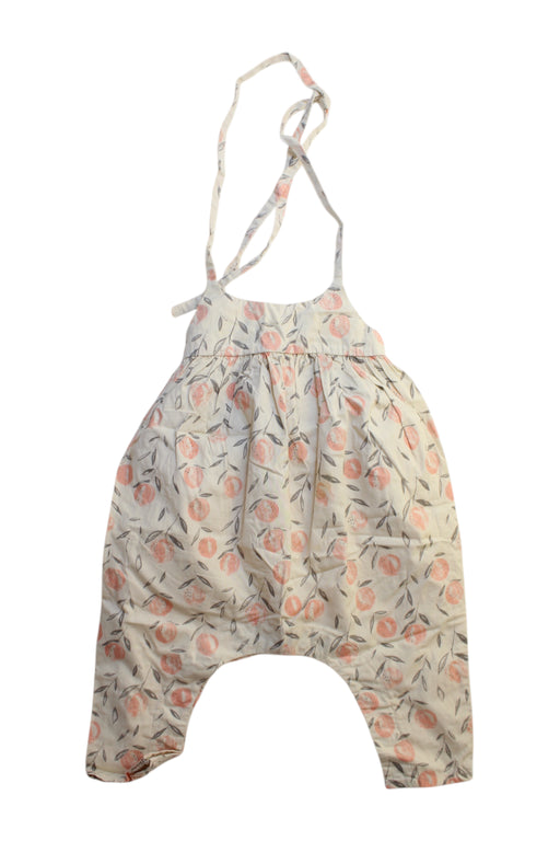 A Peach Long Overalls from Rylee + Cru in size 12-18M for girl. (Front View)