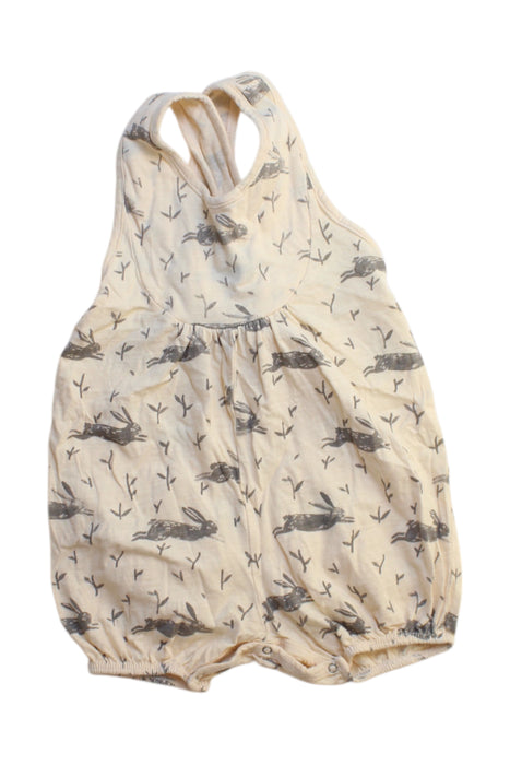 A Ivory Sleeveless Rompers from Rylee + Cru in size 12-18M for girl. (Front View)