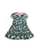 A Green Short Sleeve Dresses from Petit Bateau in size 6T for girl. (Front View)