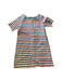 A Red Short Sleeve Dresses from Petit Bateau in size 6T for girl. (Front View)