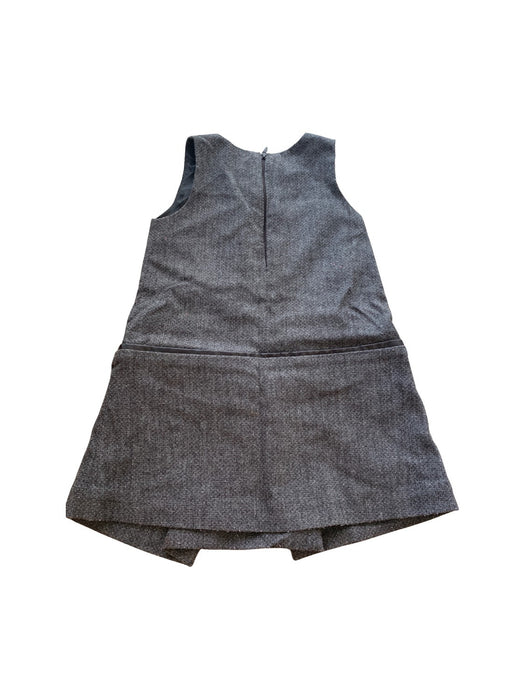 A Grey Overall Dresses from Jacadi in size 3T for girl. (Back View)