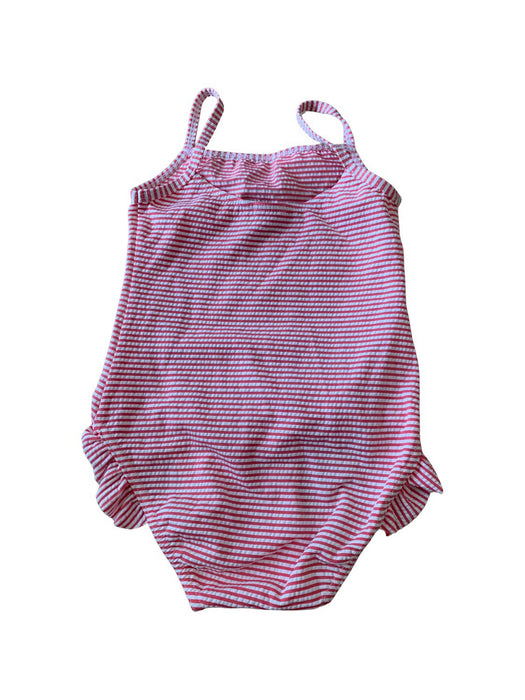 A Pink Swimsuits from Petit Bateau in size 18-24M for girl. (Back View)