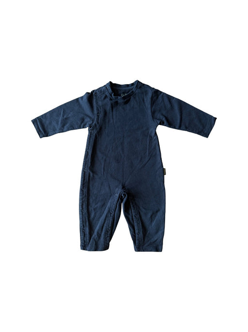 A Black Long Sleeve Rompers from Chickeeduck in size 12-18M for boy. (Front View)