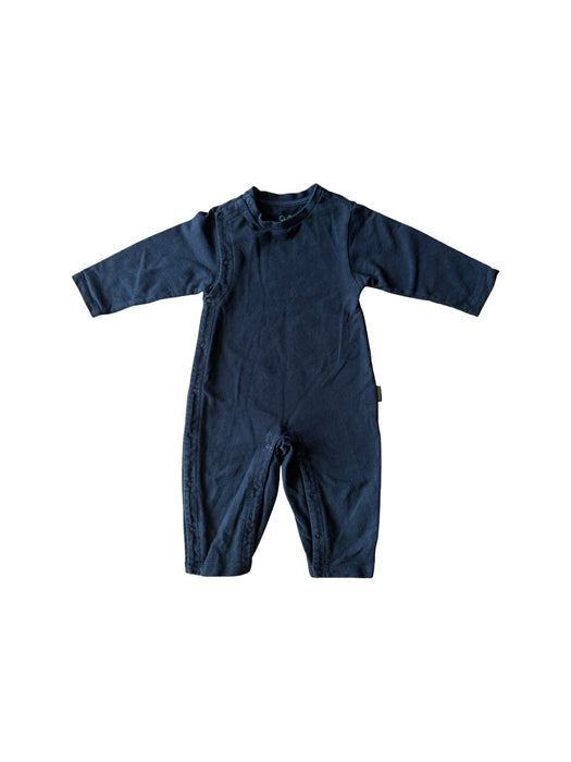 A Black Long Sleeve Rompers from Chickeeduck in size 12-18M for boy. (Front View)