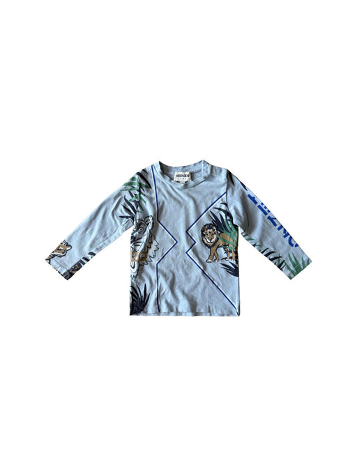 A Blue Long Sleeve T Shirts from Kenzo in size 12-18M for boy. (Front View)
