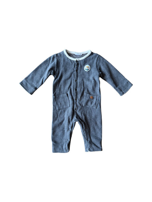 A Grey Long Sleeve Rompers from La Compagnie des Petits in size 12-18M for boy. (Front View)