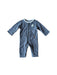 A Grey Long Sleeve Rompers from La Compagnie des Petits in size 12-18M for boy. (Front View)