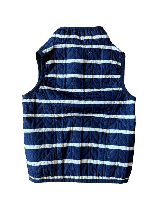 A Navy Outerwear Vests from Nautica in size 2T for boy. (Back View)
