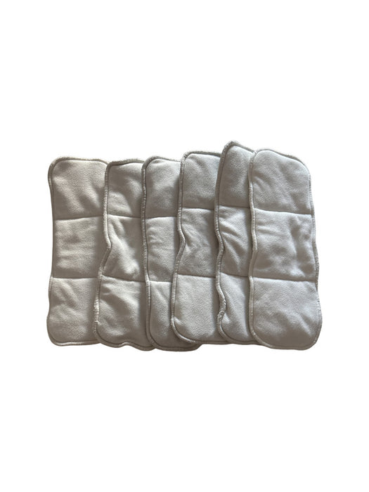 A White Cloth Diapers from Charlie Banana in size M for neutral. (Back View)