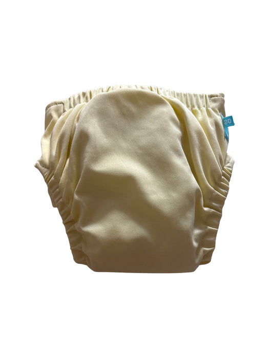 A Yellow Cloth Diapers from Charlie Banana in size O/S for neutral. (Back View)