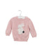 A Pink Knit Sweaters from Seed in size 3-6M for girl. (Front View)