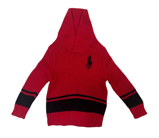 A Red Crewneck Sweatshirts from Polo Ralph Lauren in size 3T for boy. (Front View)