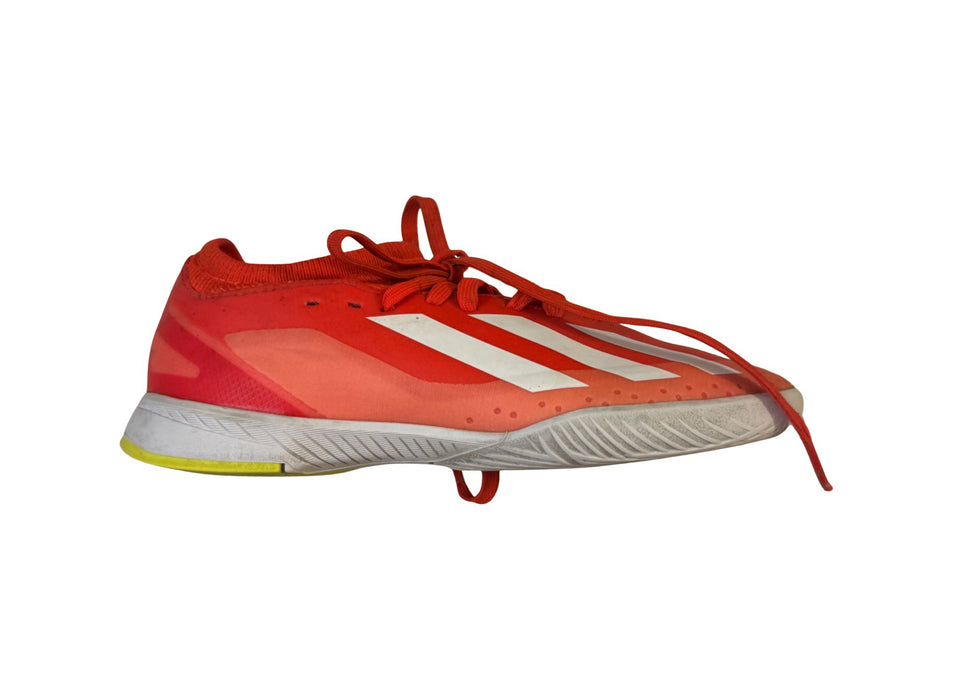 A Orange Cleats/Soccer Shoes from Adidas in size 5T for neutral. (Back View)