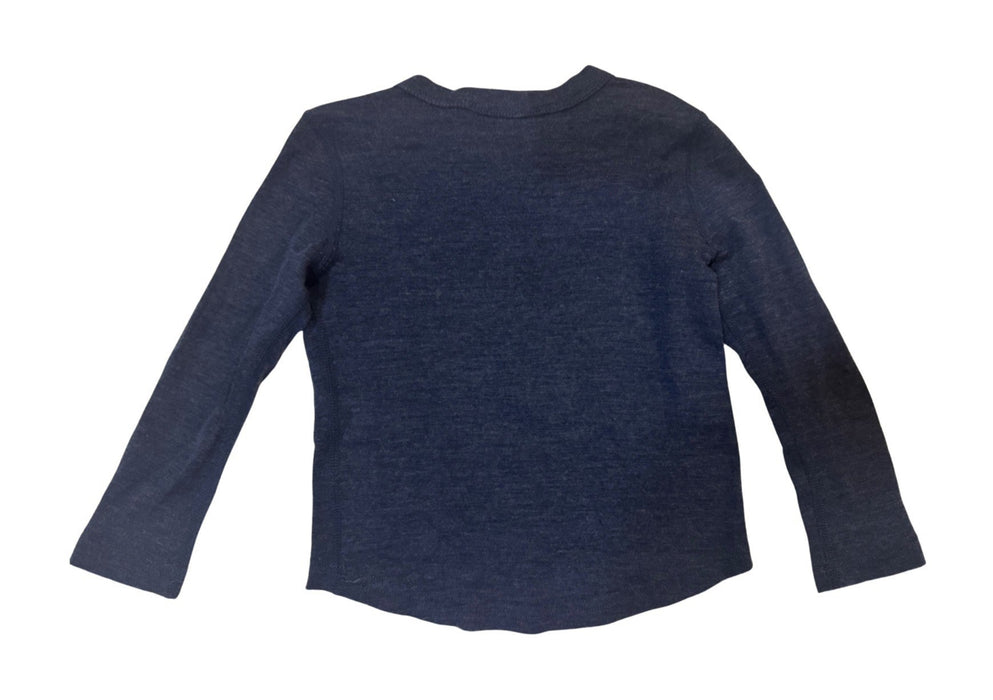 A Navy Long Sleeve Shirts from Moody Tiger in size 3T for neutral. (Back View)