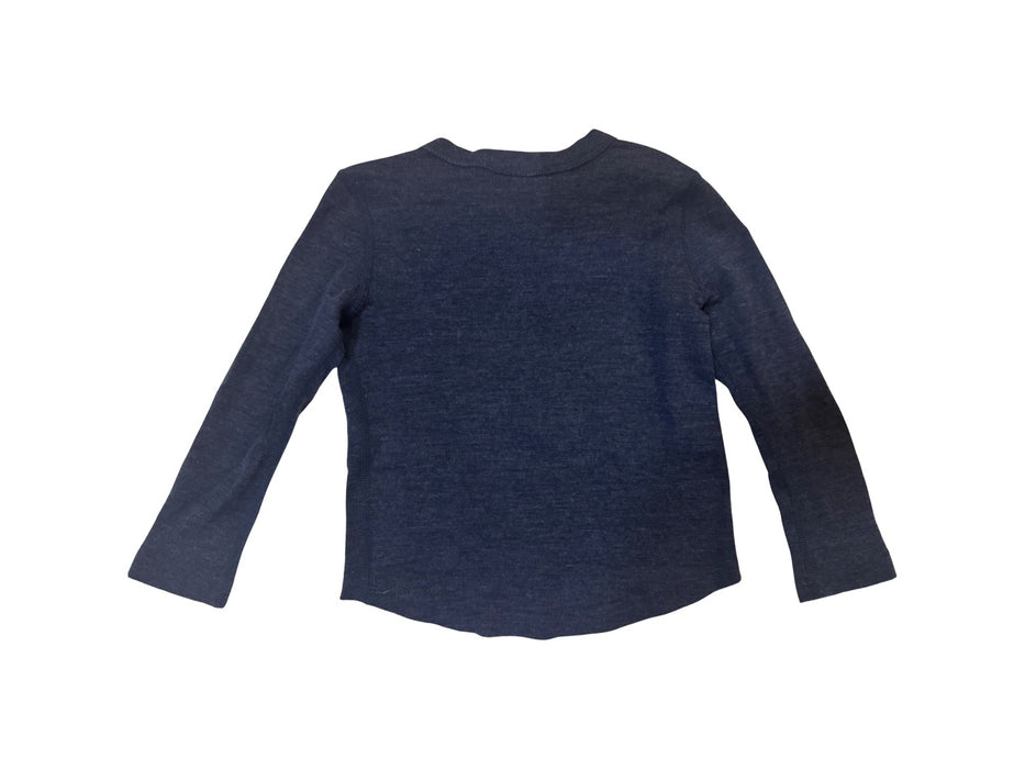 A Navy Long Sleeve Shirts from Moody Tiger in size 3T for neutral. (Back View)