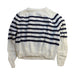 A White Knit Sweaters from Petit Bateau in size 12Y for girl. (Front View)
