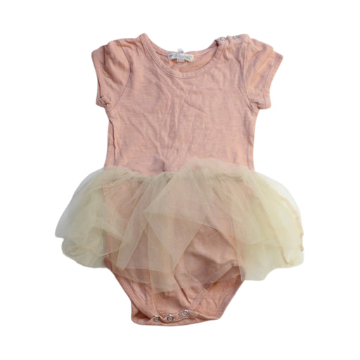 A Pink Leotards from Nobodinoz in size 6-12M for girl. (Front View)