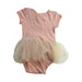 A Pink Leotards from Nobodinoz in size 6-12M for girl. (Back View)