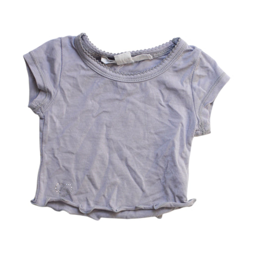 A Grey Short Sleeve Tops from Chateau de Sable in size 0-3M for girl. (Front View)
