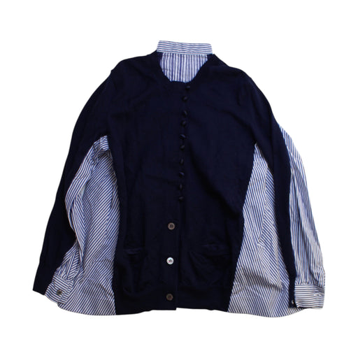 A Navy Long Sleeve Shirts from Sacai in size 12Y for girl. (Front View)