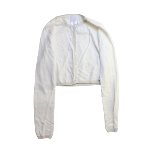 A White Cardigans from Jacadi in size 12Y for girl. (Front View)