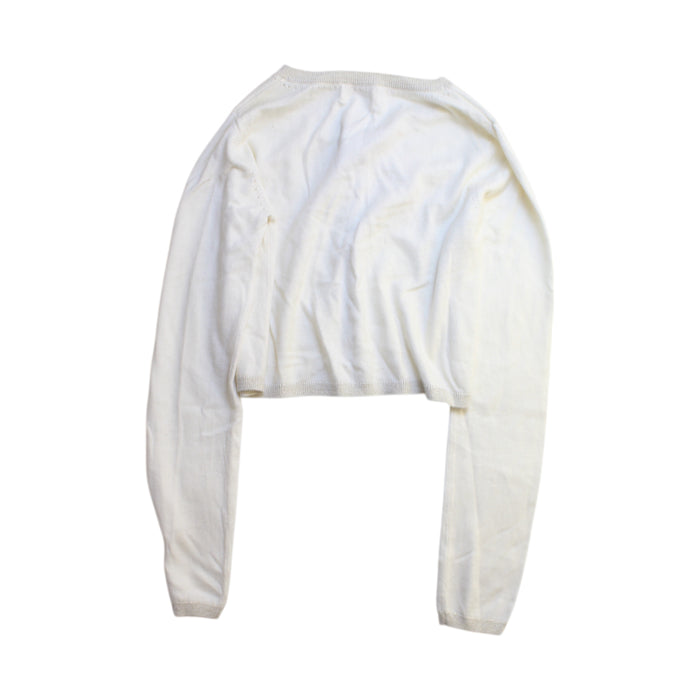 A White Cardigans from Jacadi in size 12Y for girl. (Back View)