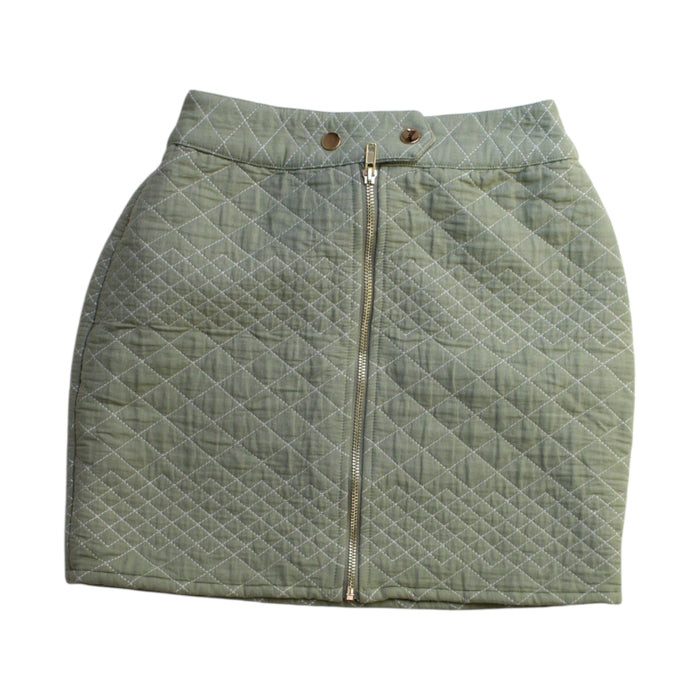 A Green Mid Skirts from Excuse My French in size 10Y for girl. (Front View)
