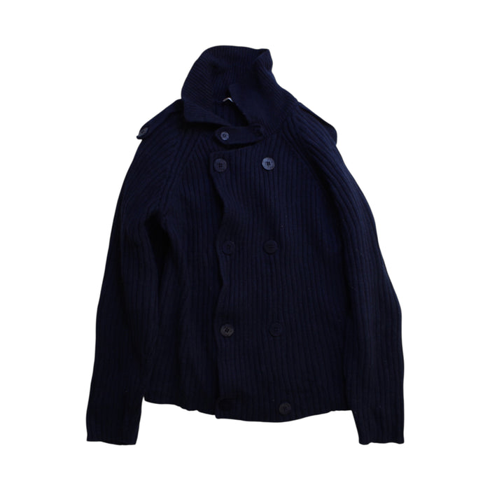 A Navy Coats from Il Gufo in size 10Y for boy. (Front View)