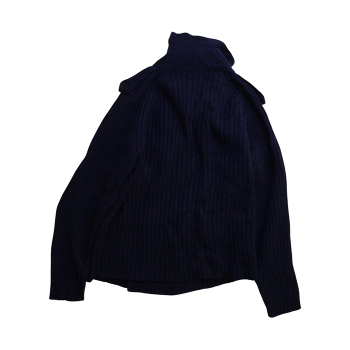 A Navy Coats from Il Gufo in size 10Y for boy. (Back View)