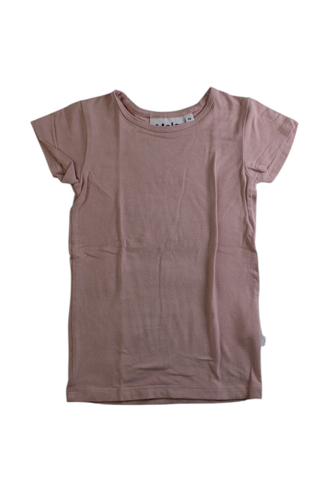 A Pink Short Sleeve T Shirts from Molo in size 2T for girl. (Front View)