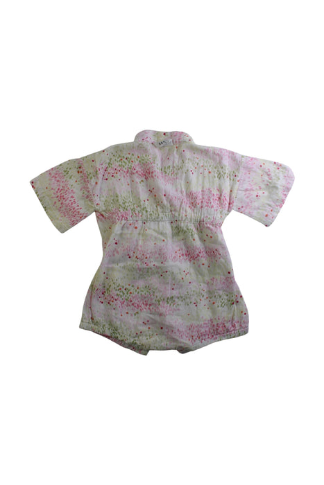 A Pink Short Sleeve Rompers from Mimi Mono in size 12-18M for girl. (Back View)