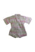 A Pink Short Sleeve Rompers from Mimi Mono in size 12-18M for girl. (Back View)