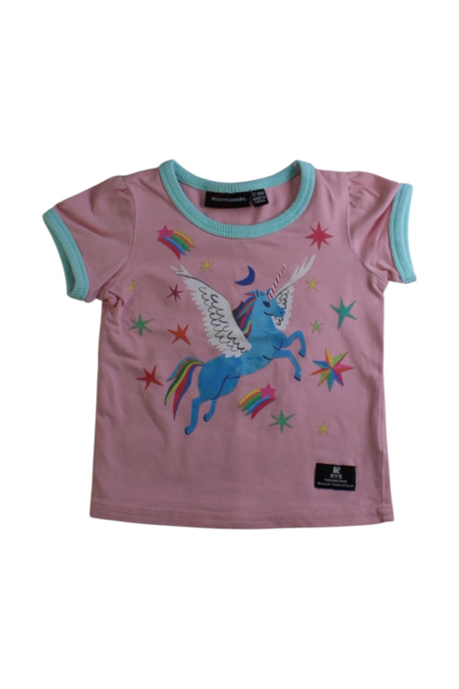 A Multicolour Short Sleeve T Shirts from Rock Your Baby in size 12-18M for girl. (Front View)