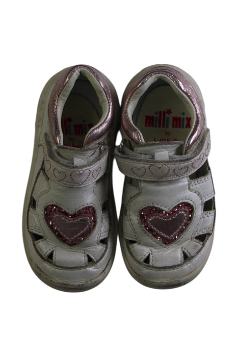 A Grey Sandals from Lelli Kelly in size 18-24M for girl. (Back View)