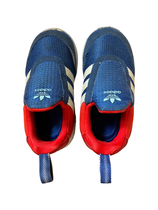 A Blue Sneakers from Adidas in size 12-18M for neutral. (Front View)