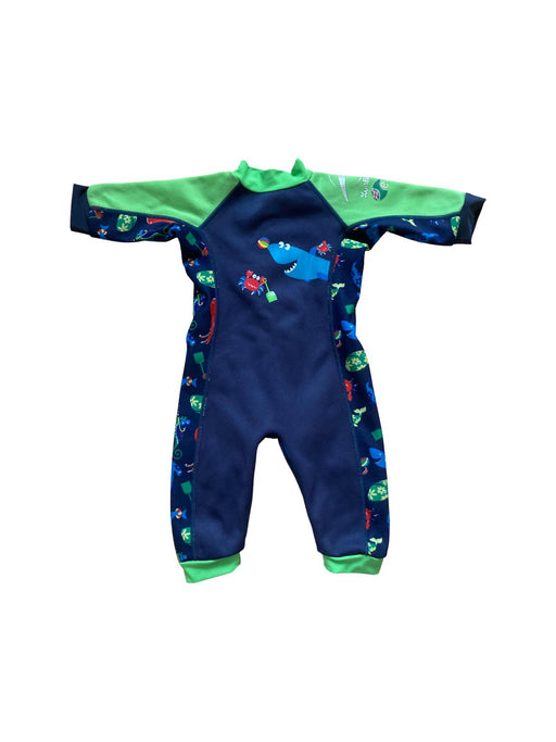 A Blue Swimsuits from Konfidence in size 12-18M for boy. (Front View)
