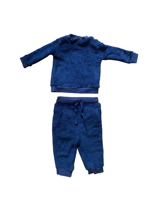 A Blue Pants Sets from Seed in size 6-12M for boy. (Front View)