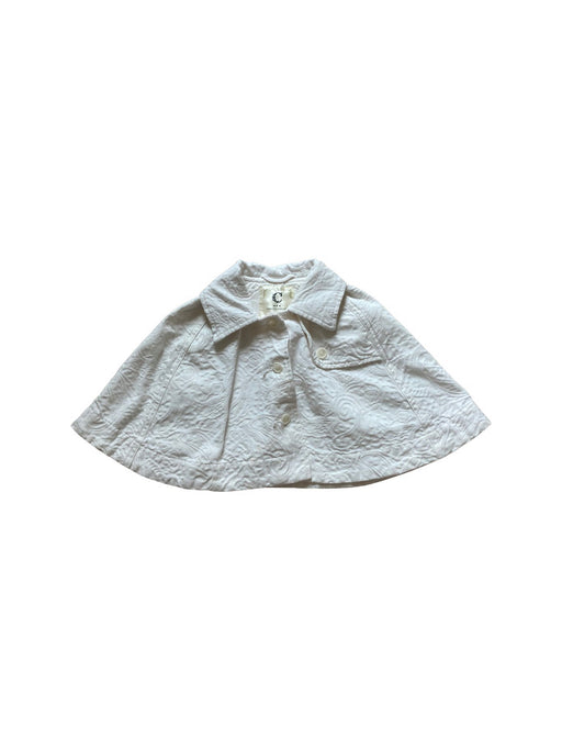 A White Capes & Ponchos from Chickeeduck in size 18-24M for girl. (Front View)