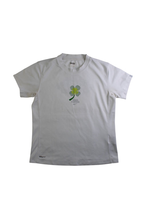 A White Short Sleeve T Shirts from Nike in size 14Y for girl. (Front View)