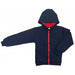 A Navy Hooded Sweatshirts from The Harbour School in size 3T for neutral. (Front View)