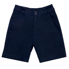 A Navy Shorts from The Harbour School in size 3T for boy. (Front View)